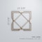 Ekena Millwork Large Kiowa Decorative Fretwork Wood Wall Panels, Wood (Paint Grade), 23 3/8"W x 23 3/8"H x 3/8"T WALW24X24X0375KWAMF - alternate 2